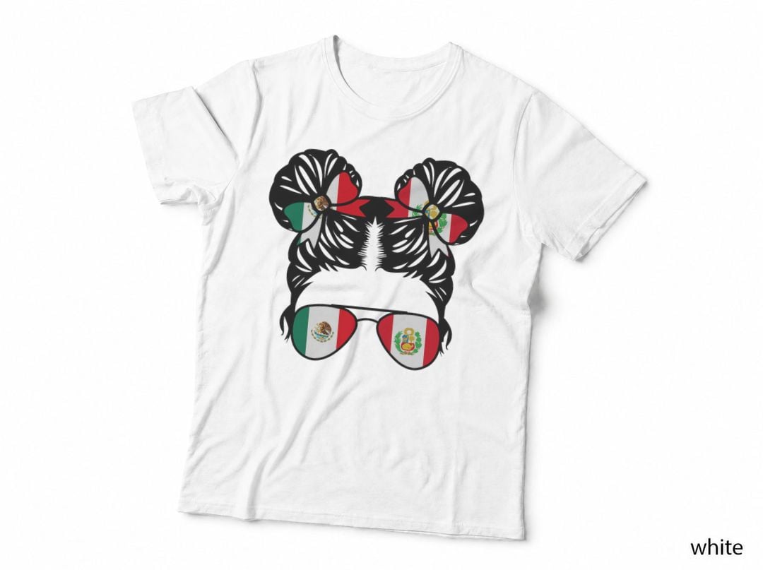 Half Mexican Half Peruvian Girl Mexico Kids Heritage T-Shirt