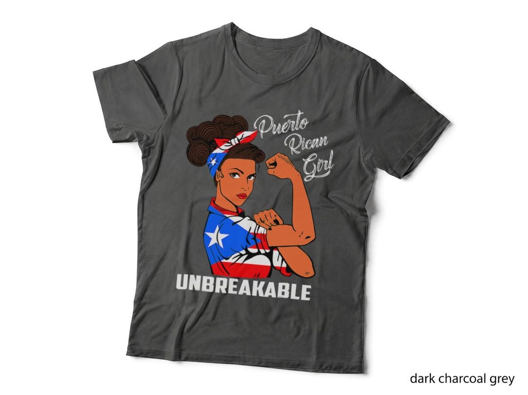 Happy Puerto Rican Girl Unbreakable Heritage Puerto Rico T-Shirt
