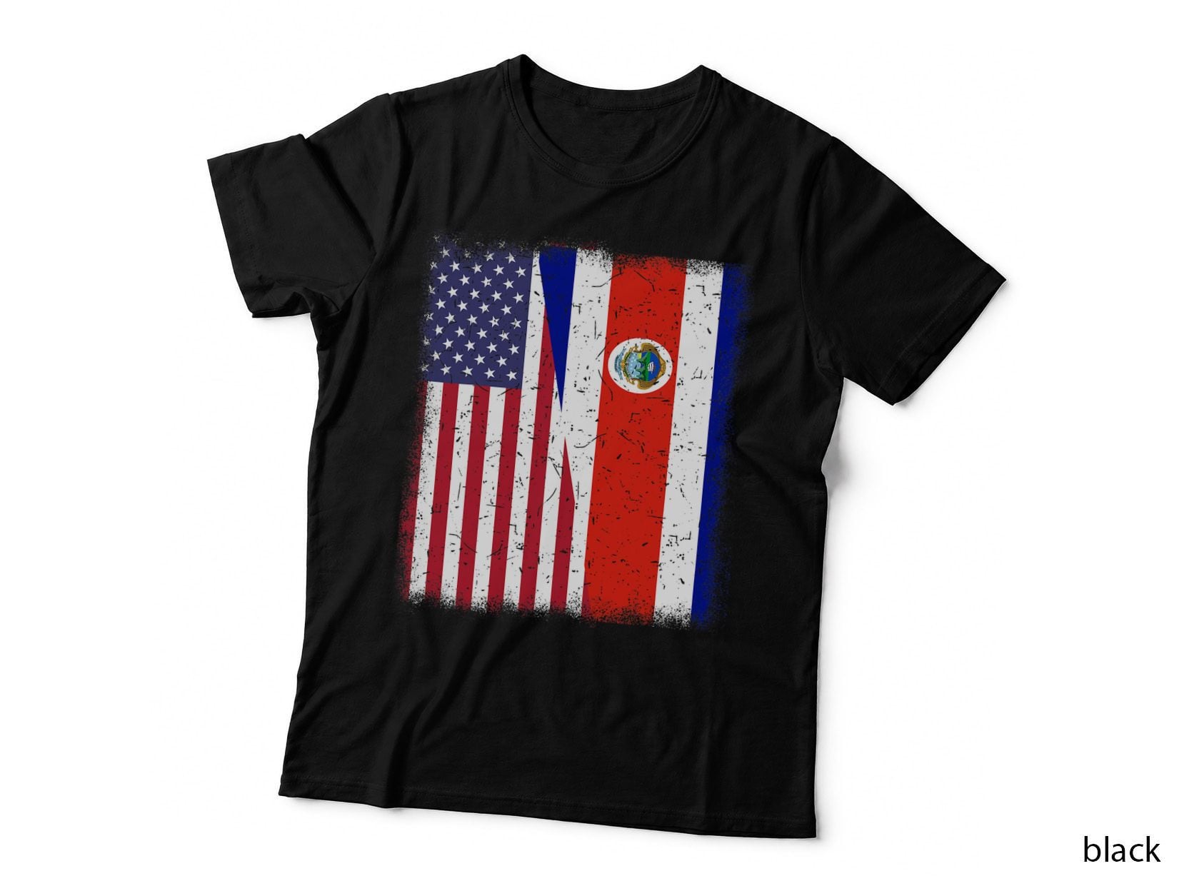 Hispanic Heritage Month Costa Rico American Costa Rican Flag T-Shirt