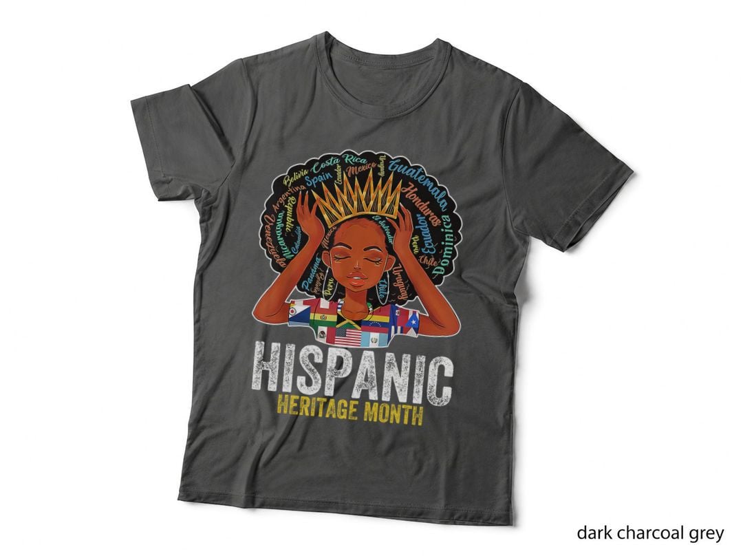 Hispanic Heritage Month Latina Girls Latino Countries Flags T-Shirt