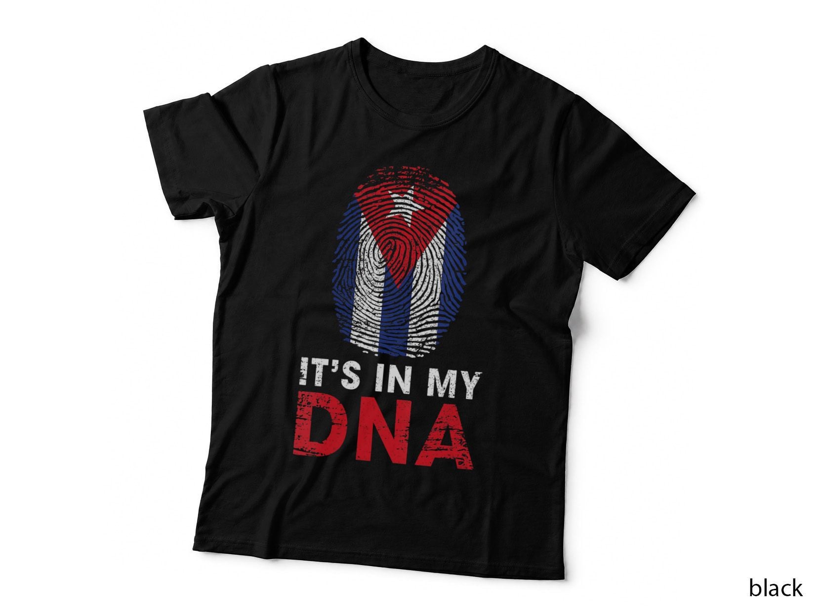 Its in My DNA Cuban Fingerprint Cuba Hispanic Heritage Month T-Shirt