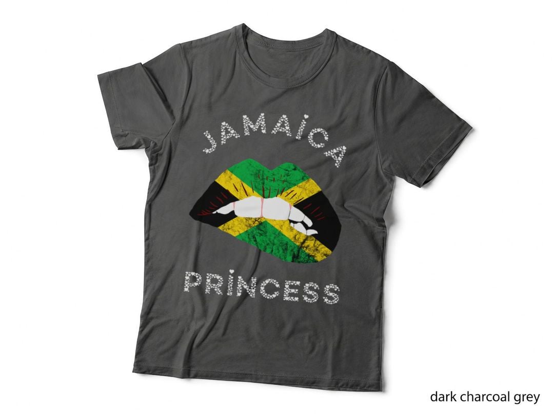 Jamaica Lips Jamaican Princess Caribbean Heritage T-Shirt