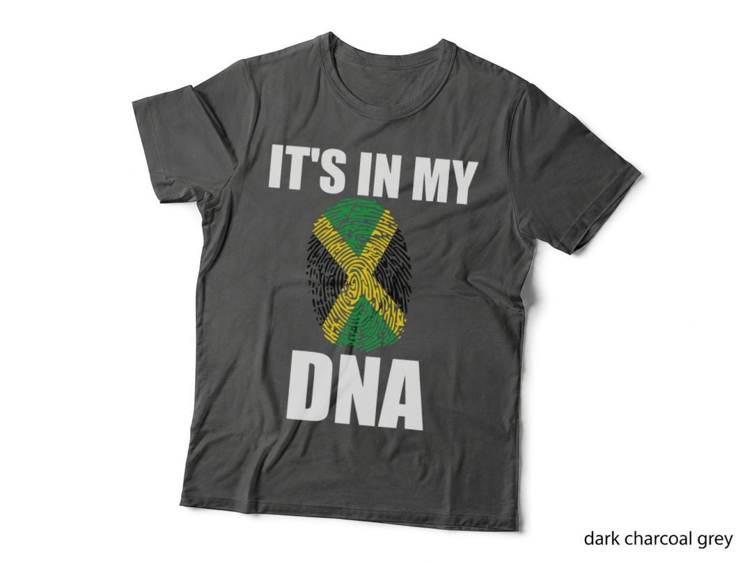 Jamaica Shirt It's in My DNA Jamaican Heritage Fingerprint T-Shirt