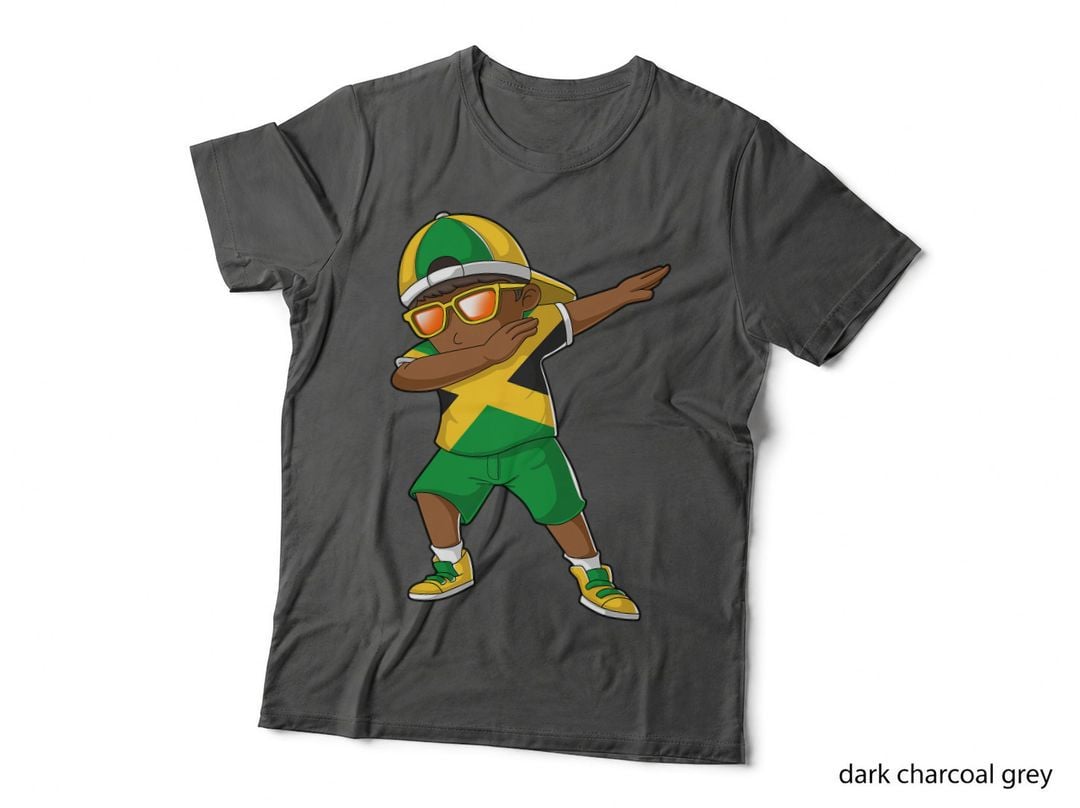 Jamaican Boy Jamaica Kid Patriotism Roots Heritage T-Shirt