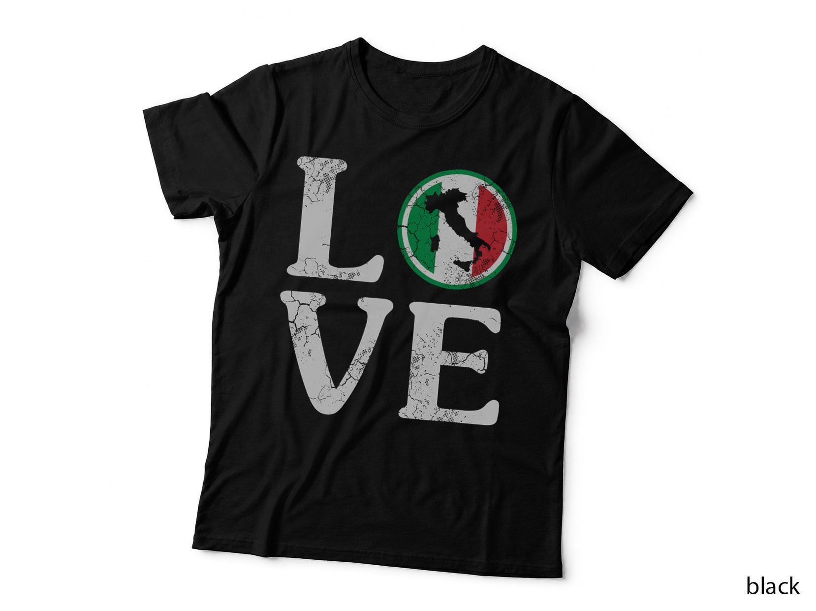 Love Italy Map Flag Italian Italia Family Heritage T-Shirt