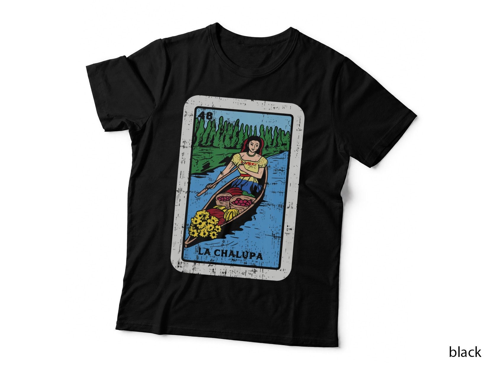 Mexican La Chalupa Traditional Bingo Card Culture T-Shirt