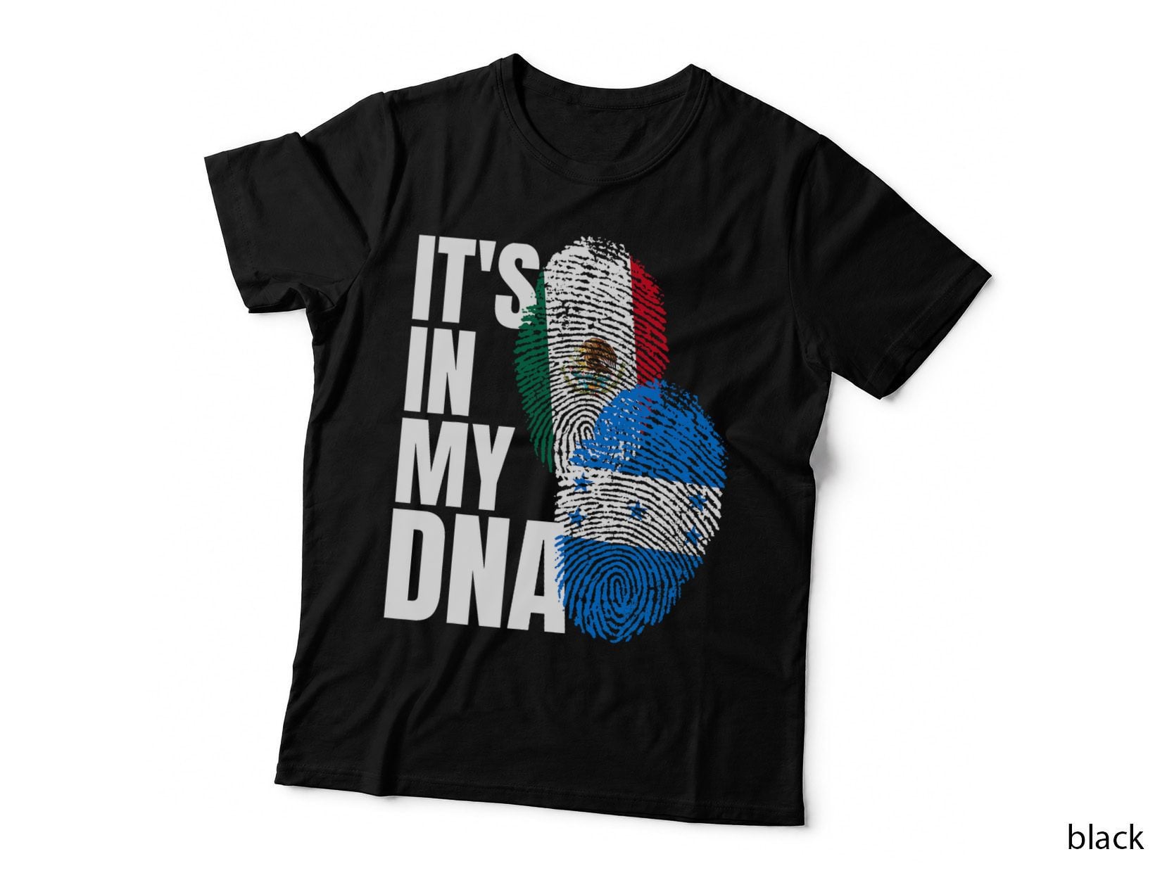 Mexican and Honduran DNA Mix Flag Heritage T-Shirt