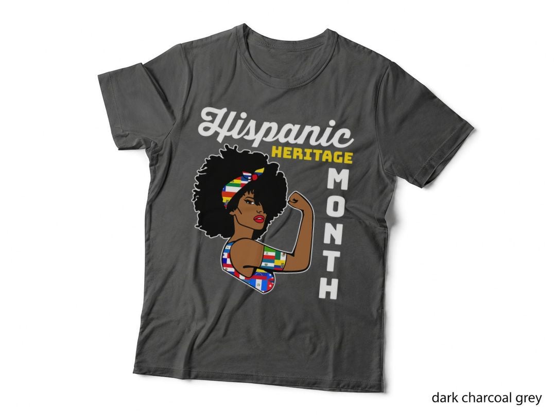 National Hispanic Heritage Month Afro Latina Women Girls T-Shirt