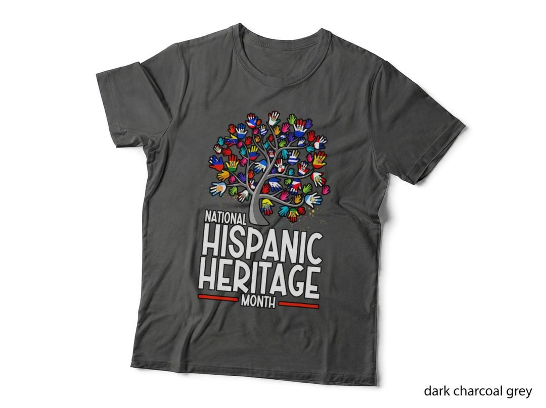 National Hispanic Heritage Month Hand Flag Tree Roots Latino T-Shirt