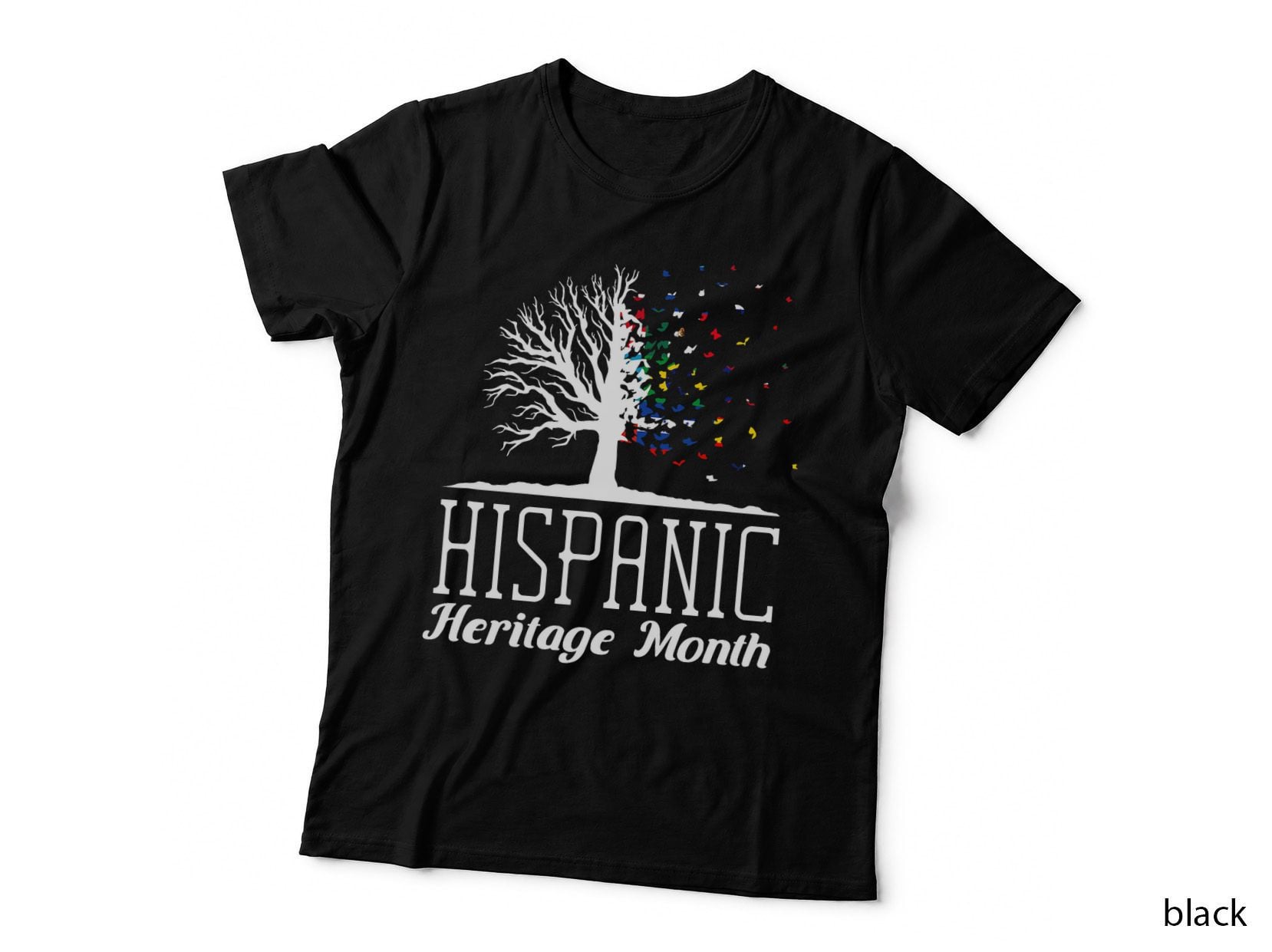 National Hispanic Heritage Month Tree Latin Culture Flags T-Shirt