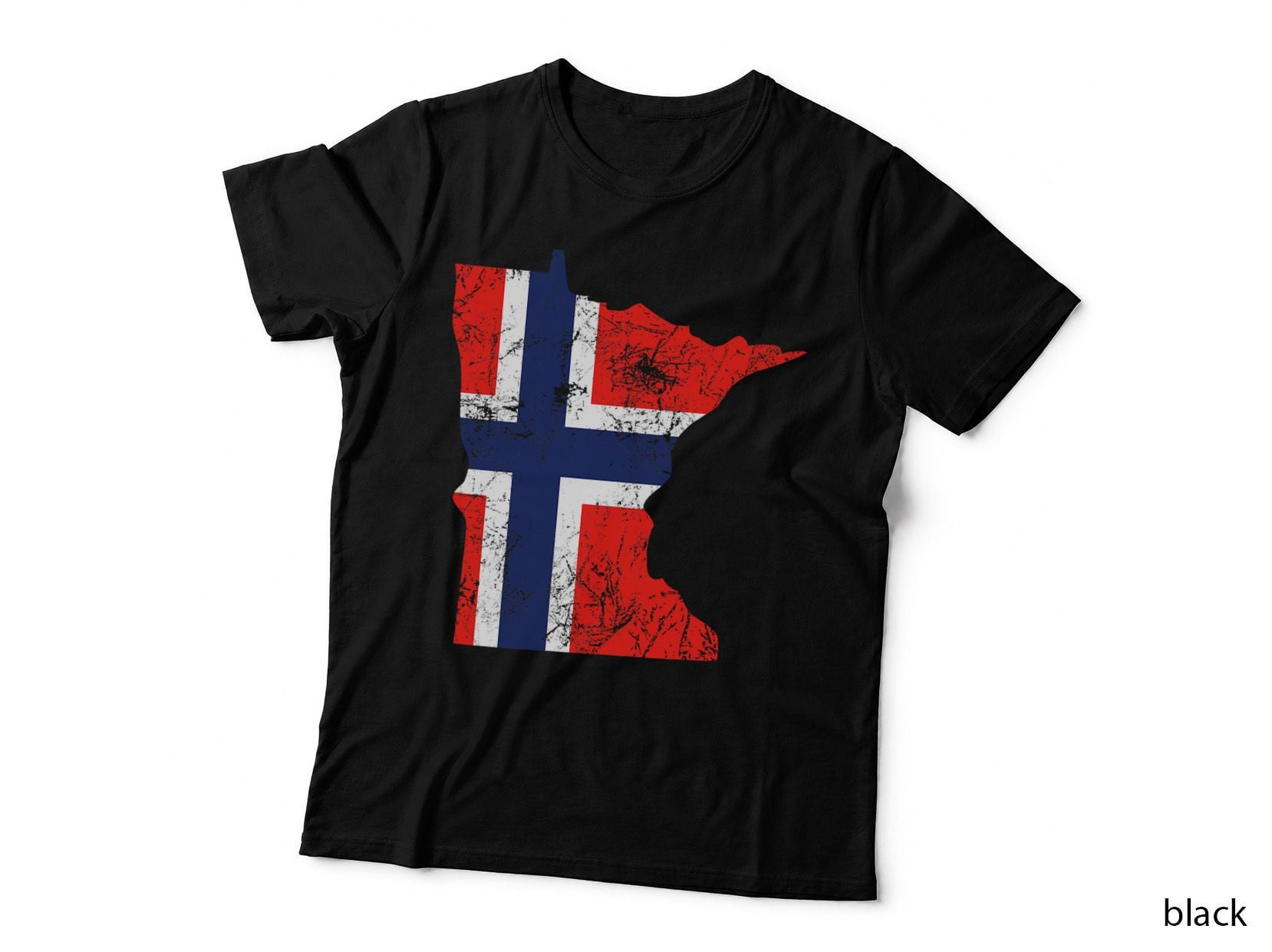 Norway Flag Minnesota Nordic Immigrant Heritage T-Shirt