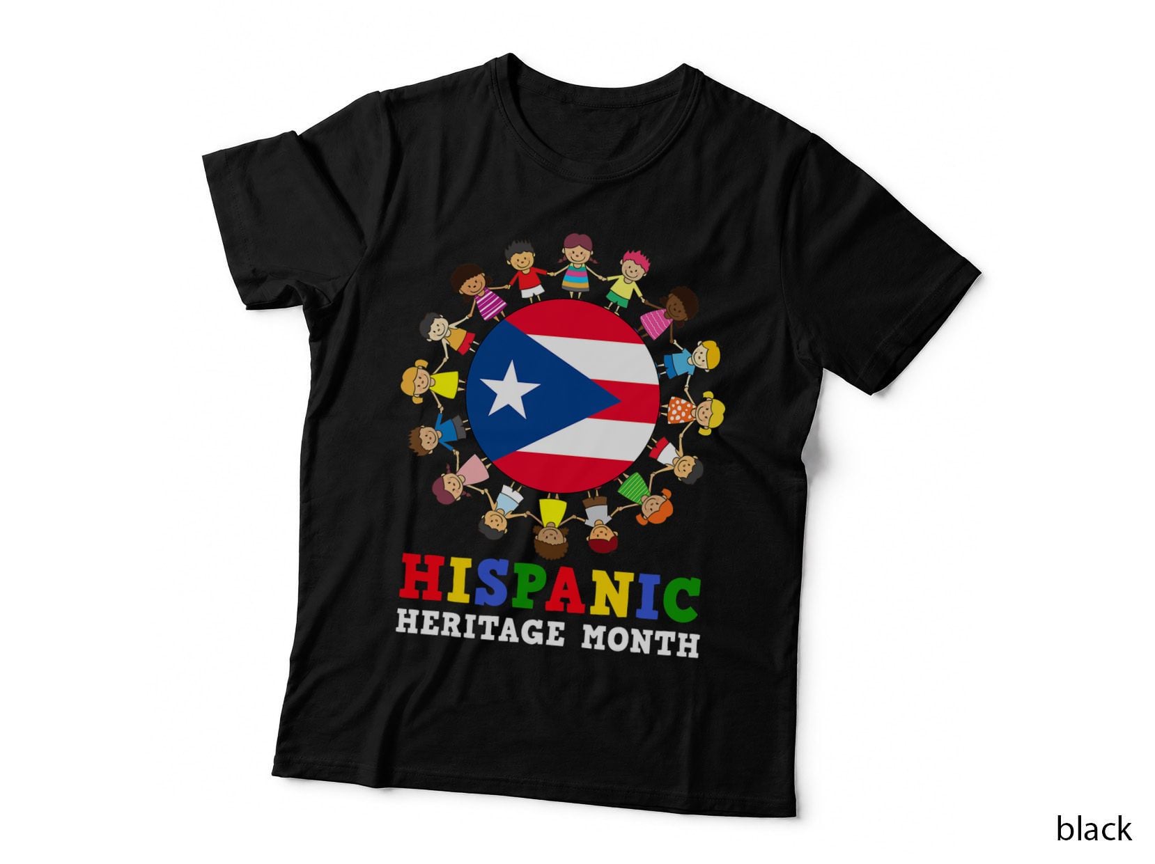 Puerto Rican Flag Hispanic Heritage Puerto Rico Boy Girl Kid T-Shirt