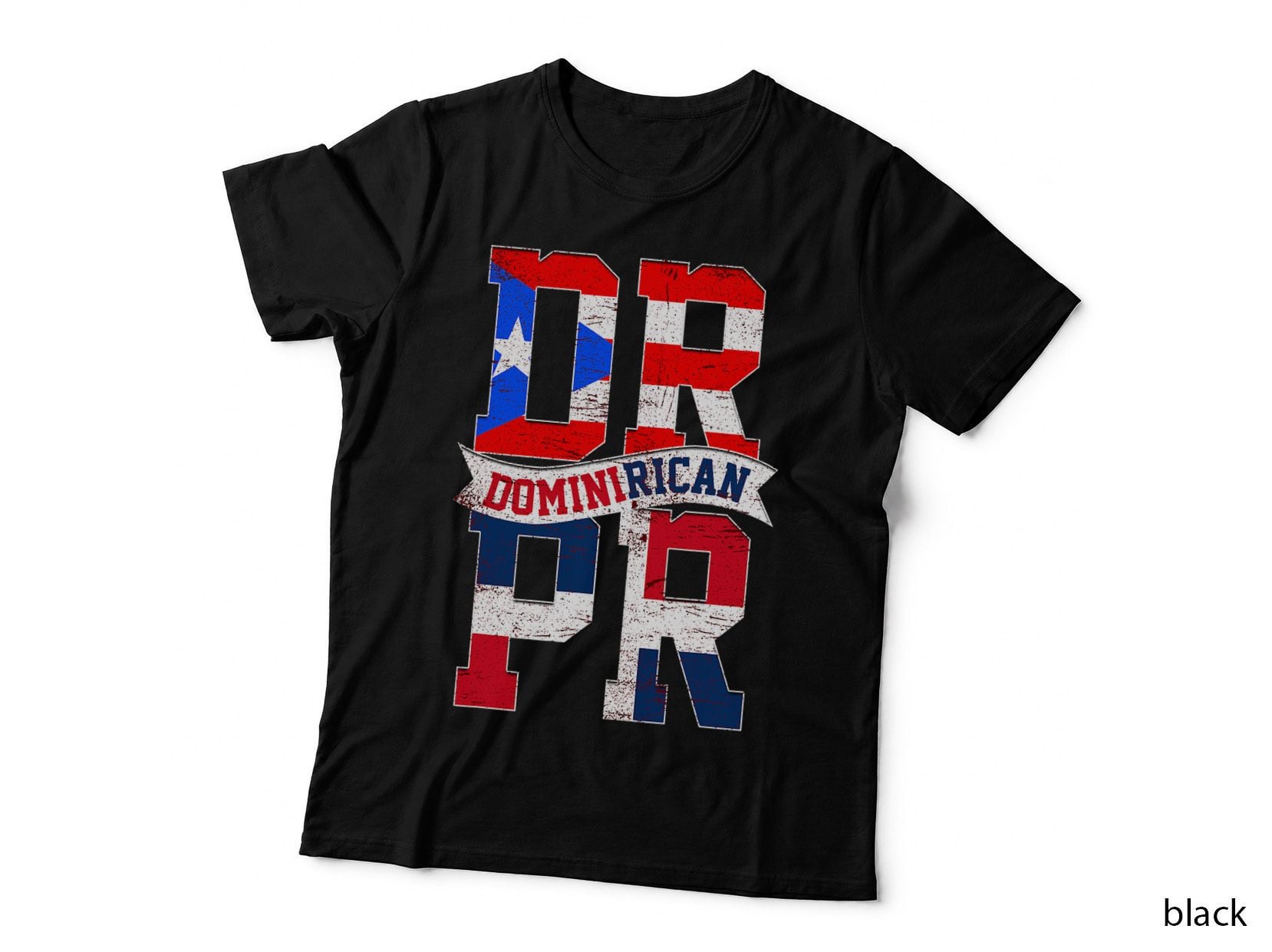 Puerto Rican and Dominican Heritage Flag T-Shirt