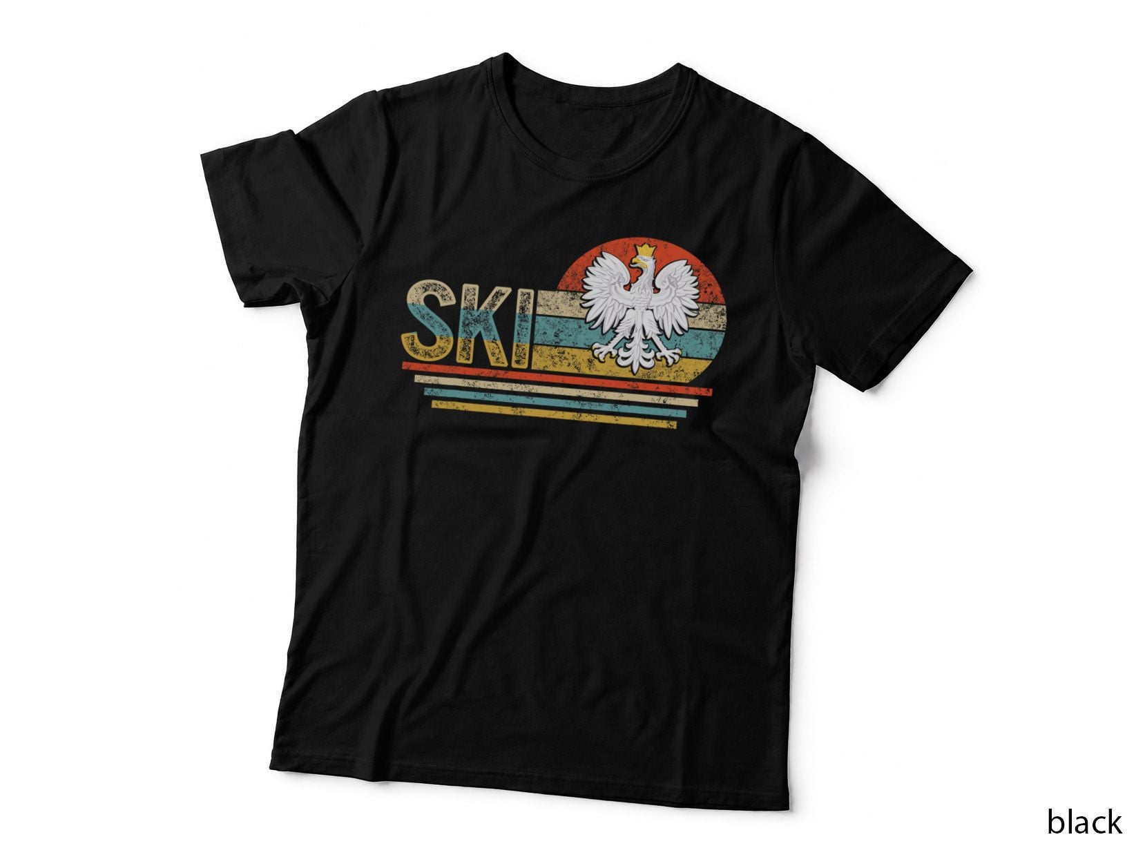 Ski Polish Surname Poland Heritage Polski Eagle Dyngus Day T-Shirt