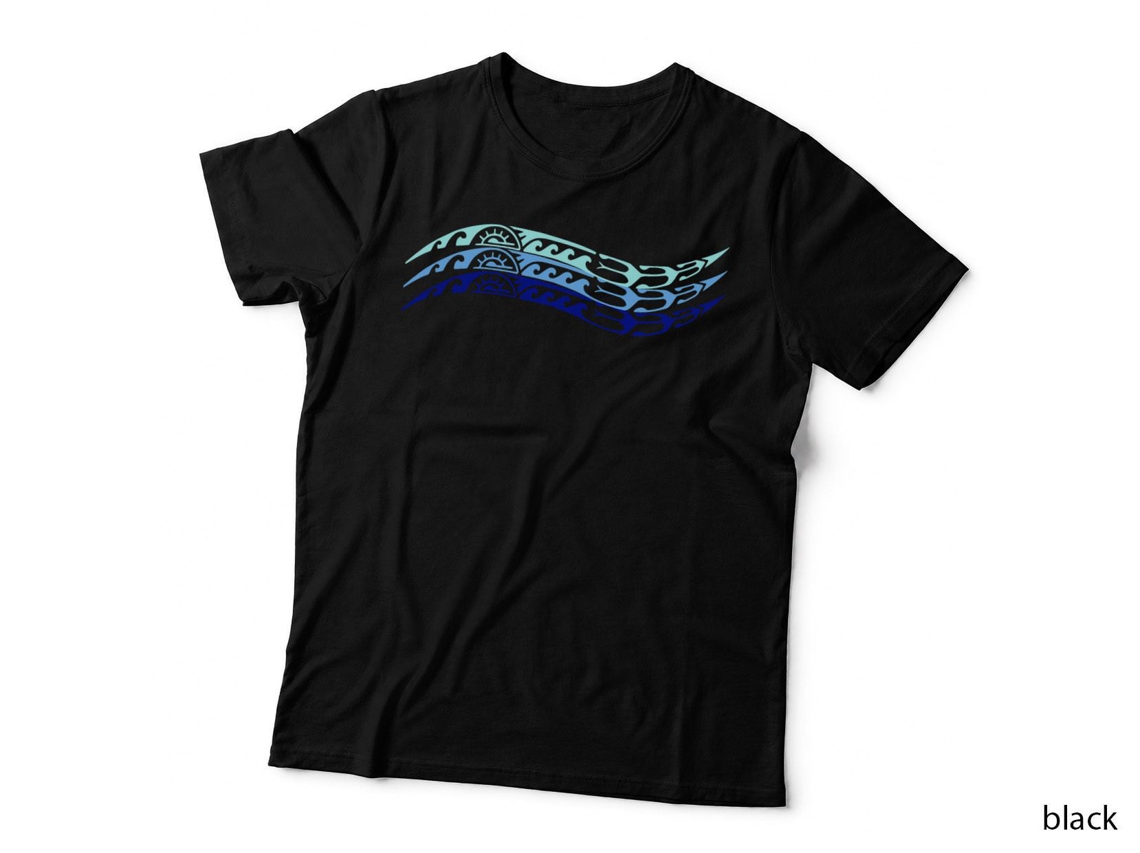 Symbol Waves Pattern Culture Maori Tribal New Zealand T-Shirt