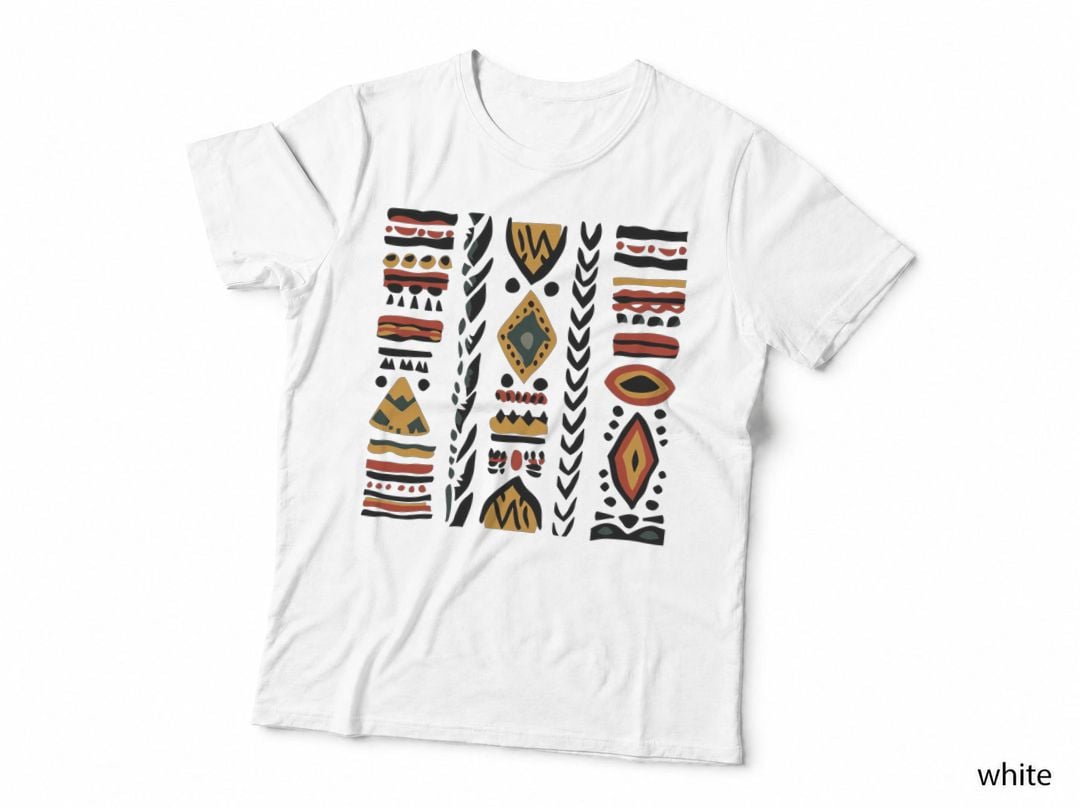 Tribal Geometric Patterns Kwanzaa T-Shirt, Kwanzaa Graphic Tee