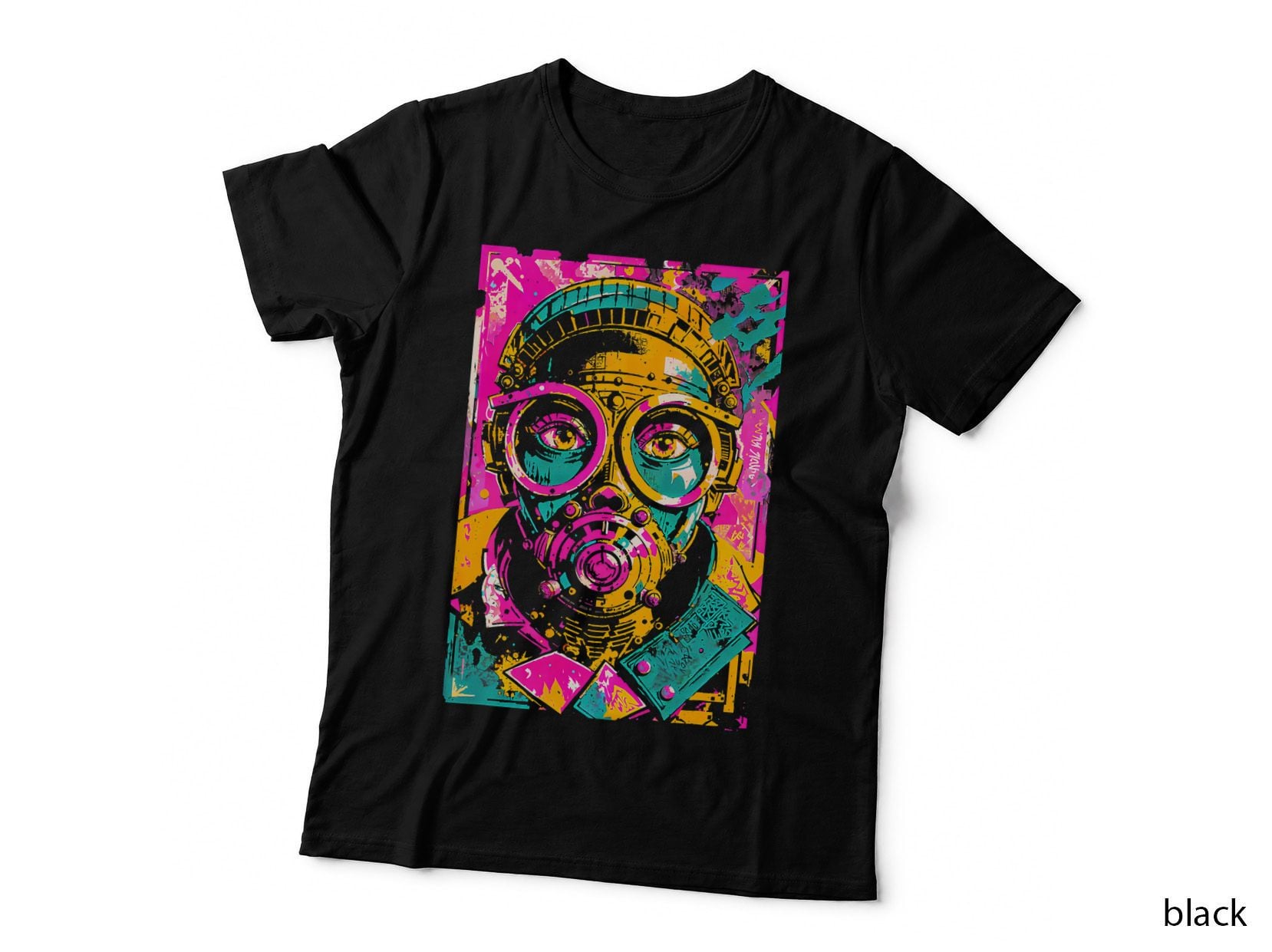 Urban Art Culture Gas Mask Graffiti T-Shirt