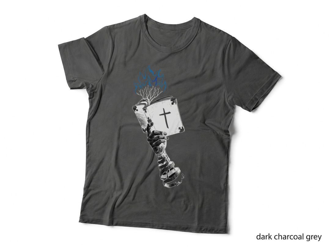 Bible Flames Fire Scripture Bold T-Shirt