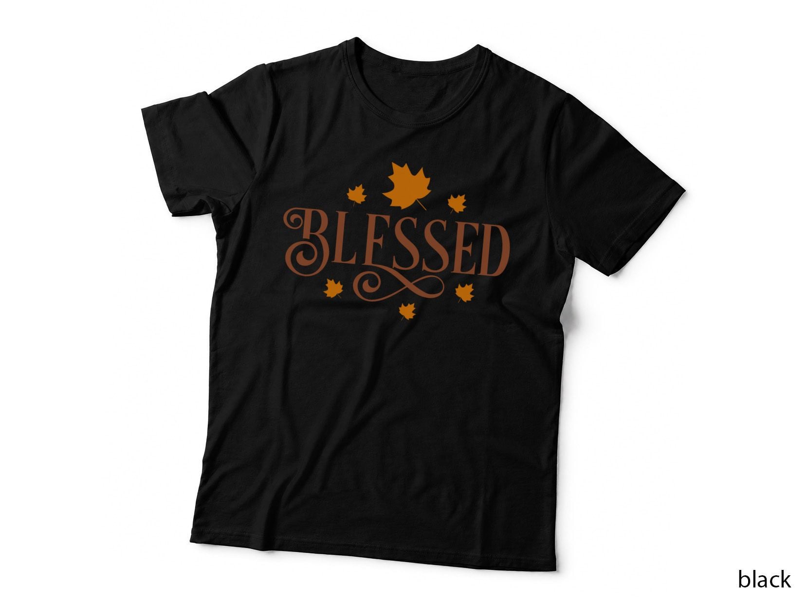 Blessed Fall T-Shirt, Blessed Autumn Leaves Decorative Autumn Tee