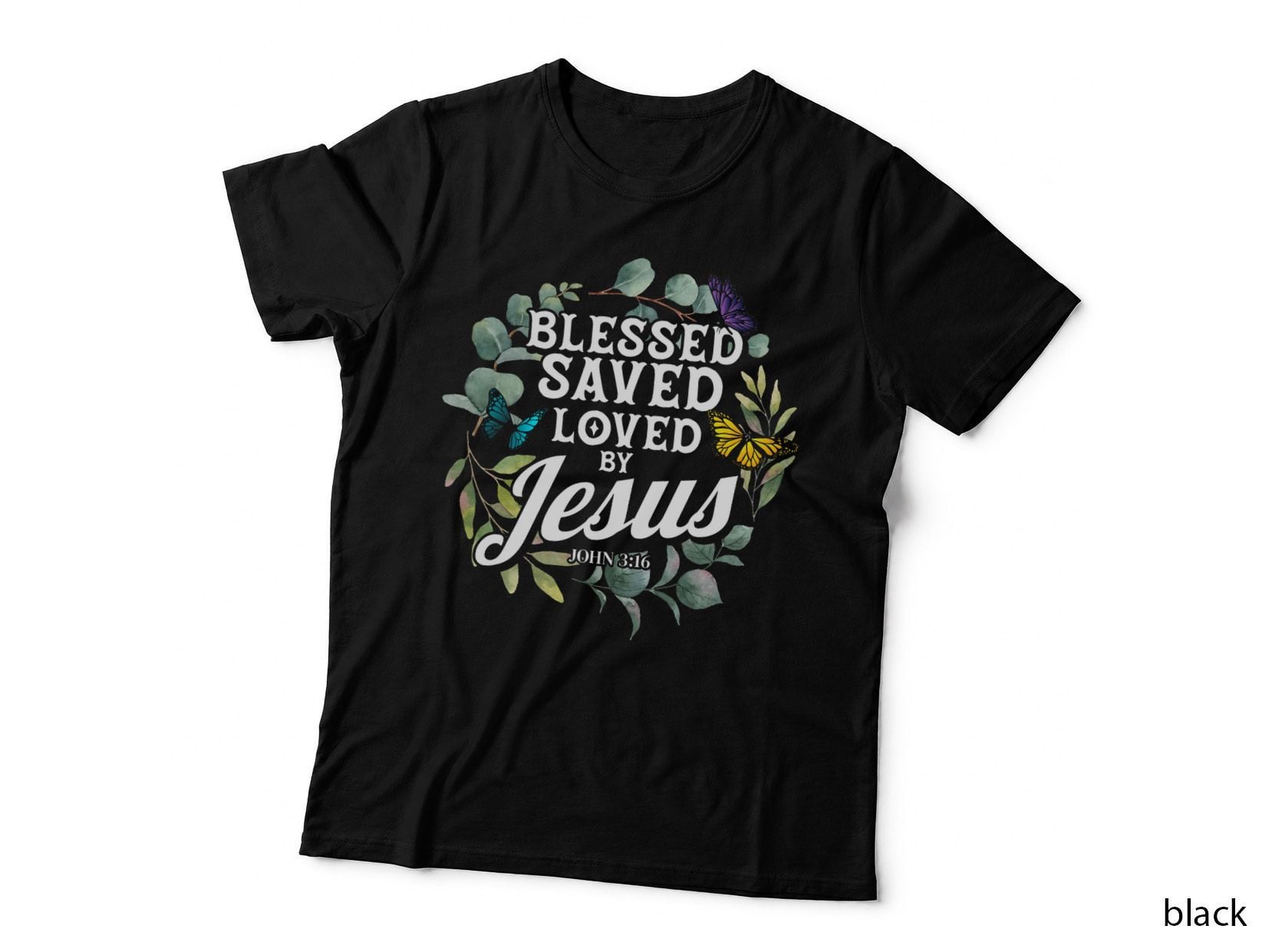 Christian Bible Verse John 316 T-Shirt, Religious Faith Apparel T-Shirt