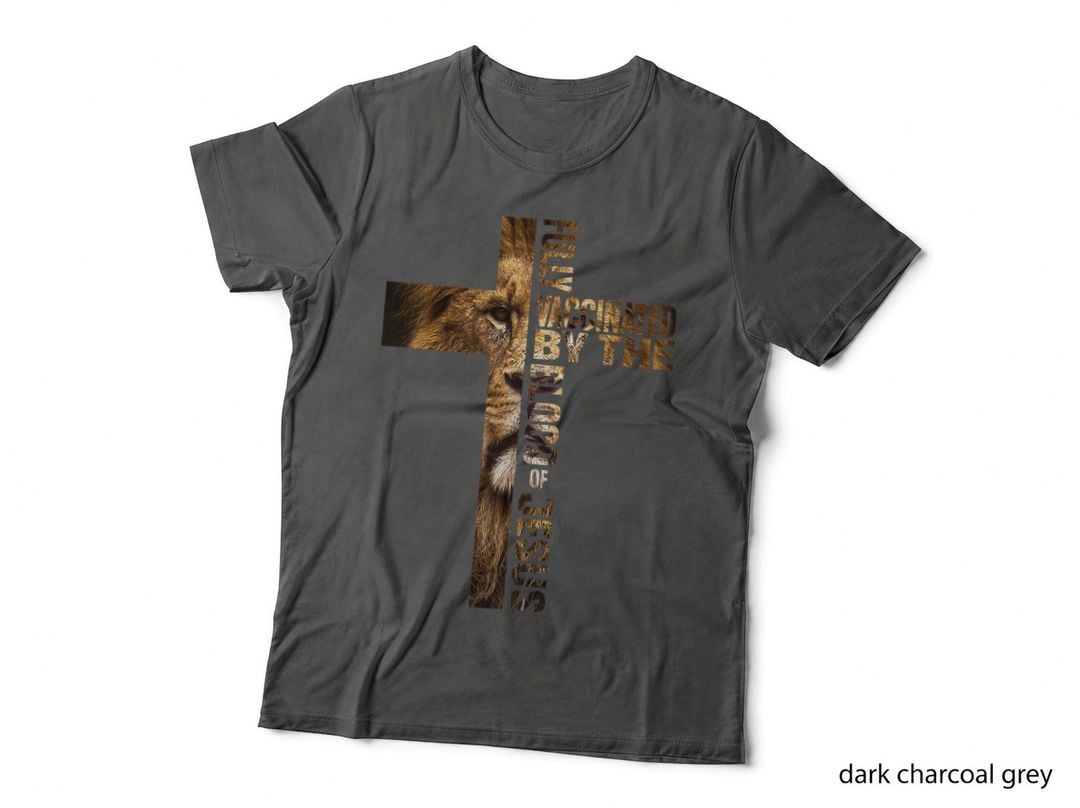 Fully Vaccinated by the Blood of Jesus Christian Lion Judah T-Shirt