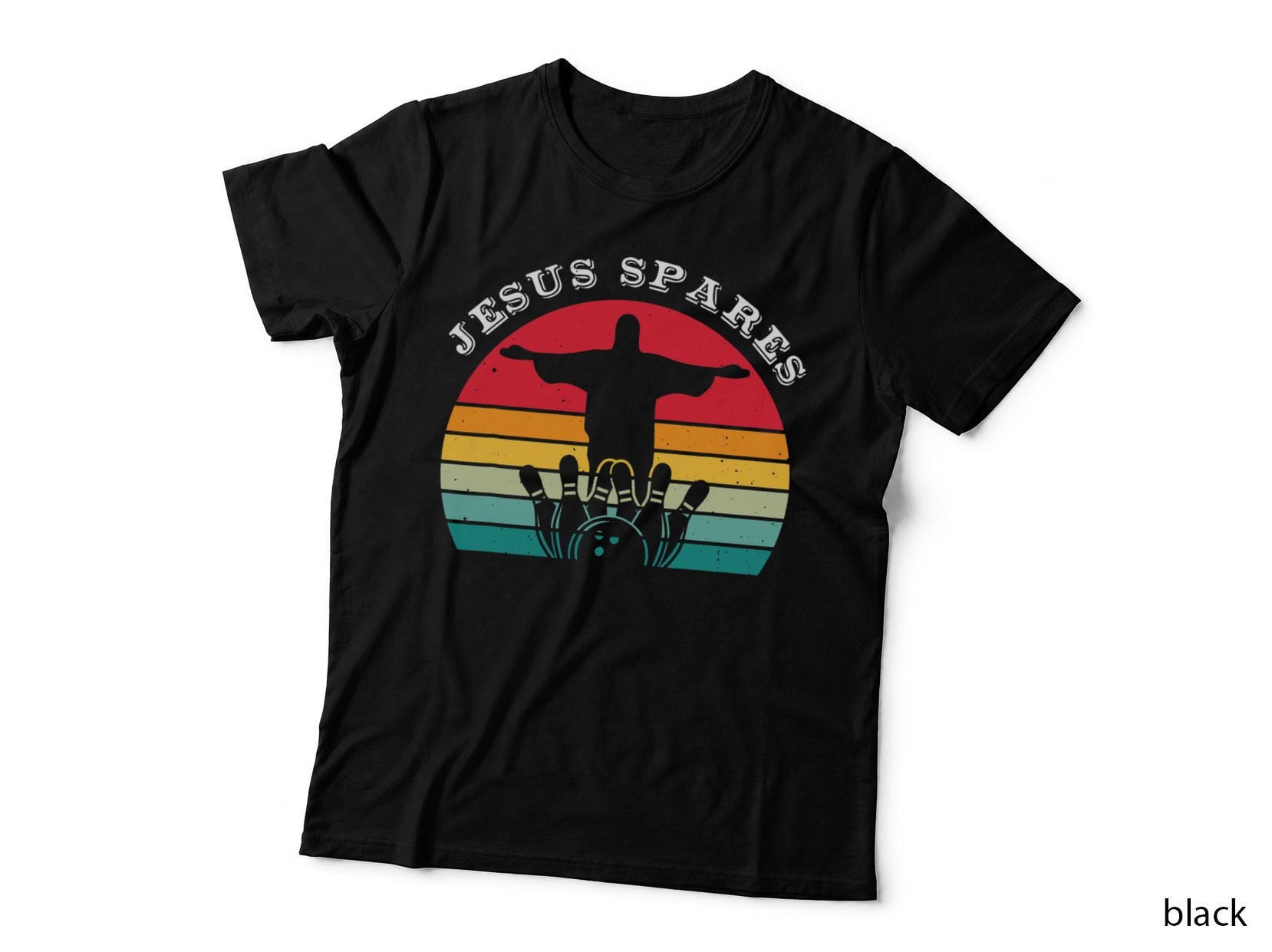 Funny Christian Jesus Spares Bowling, Religious Humor, Faith T-Shirt