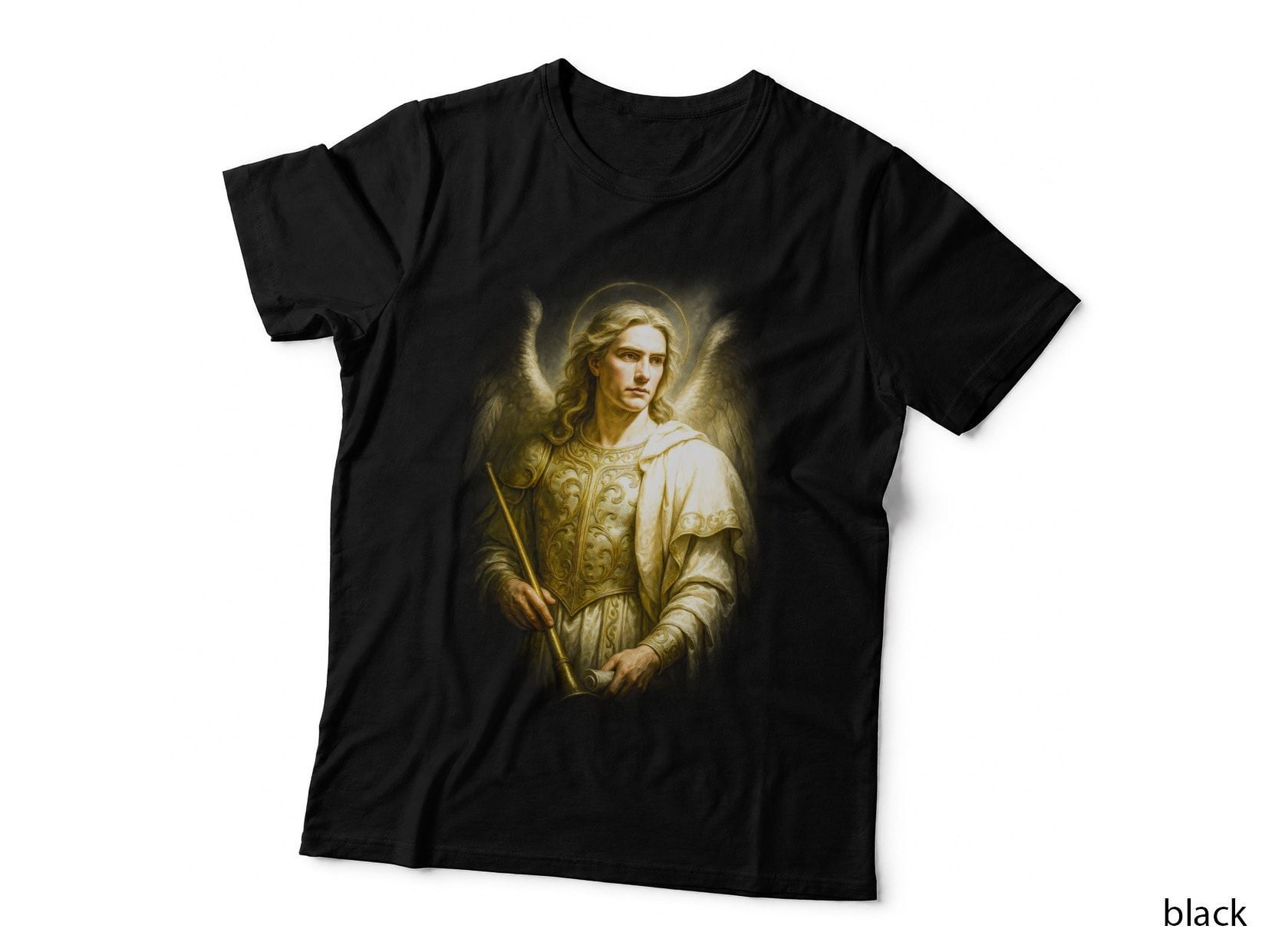 Holy Cross T-Shirt, Halftone Sacred Cross Emblem Graphic Tee