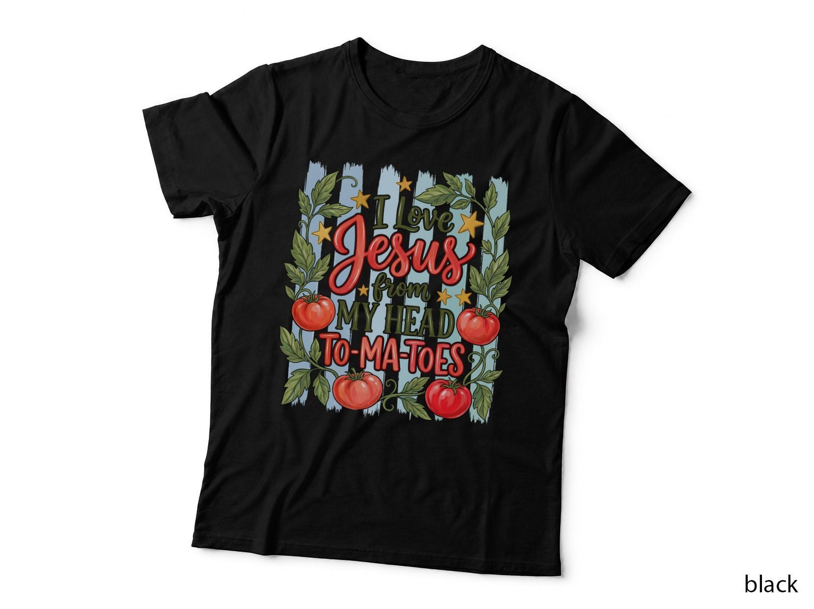 I Love Jesus from My Head To-Ma-Toes Christian T-Shirt