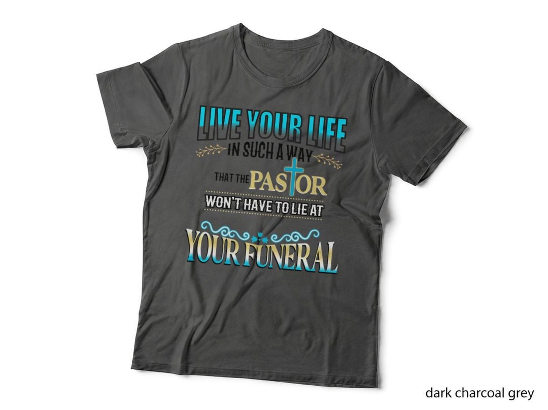 Inspirational Christian Faith with Cross & Pastor Quote T-Shirt