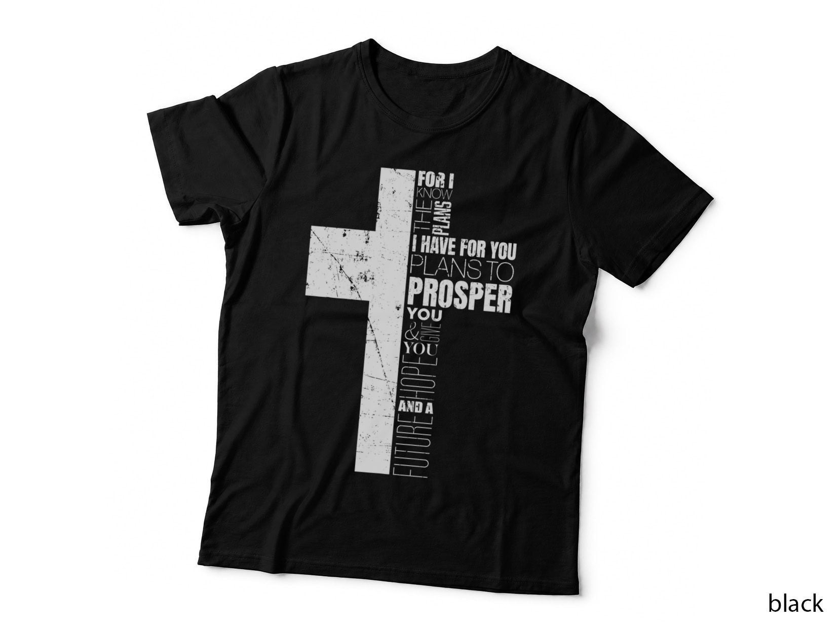Jeremiah 2911 Christian Bible Verse Gifts Cross Religious T-Shirt
