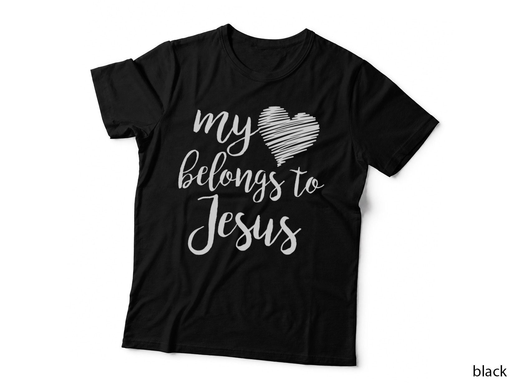 My Heart Belongs to Jesus for Teen Girls Women Christian T-Shirt