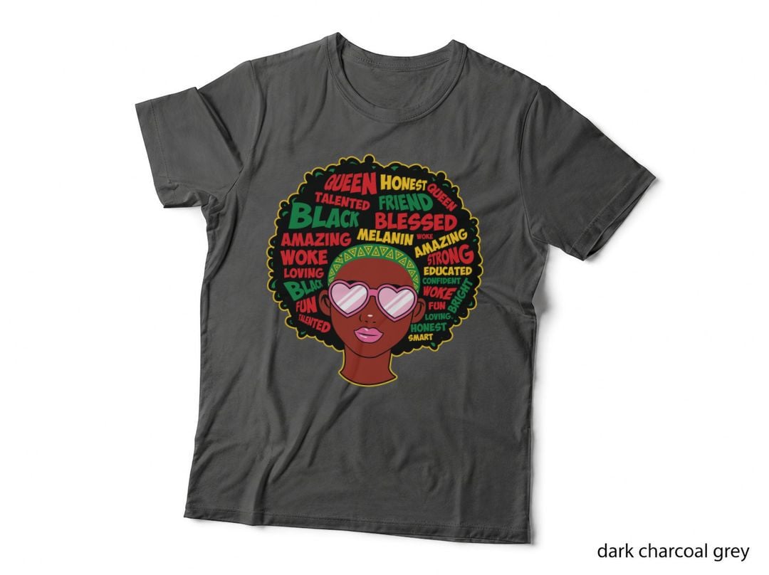 Queen Honest Friend Black Blessed Melanin Woke Amazing Black History T-Shirt