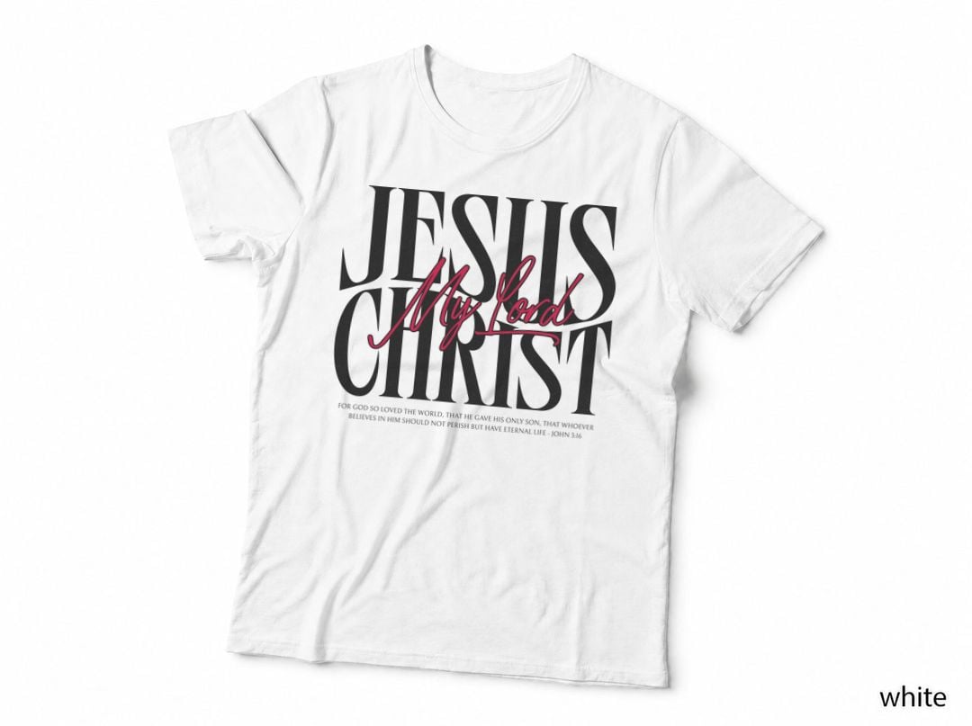 White Design My Lord T-Shirt