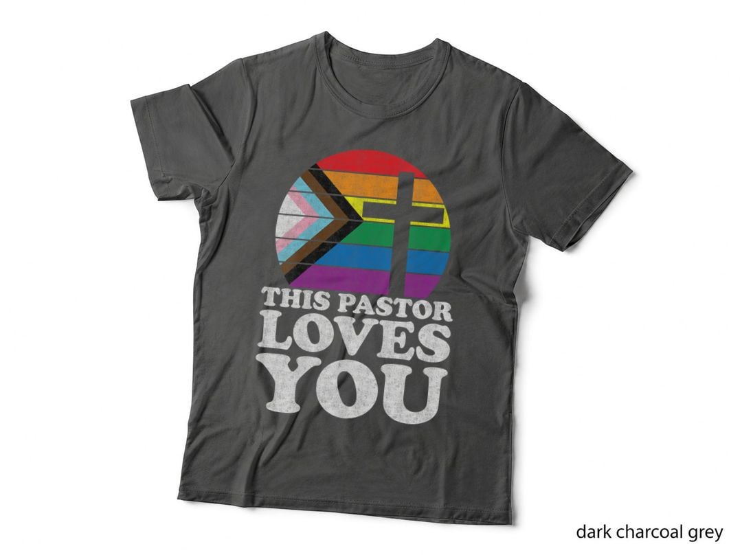 Christian Ally Inclusive Pride Clergy This Pastor Loves You T-Shirt