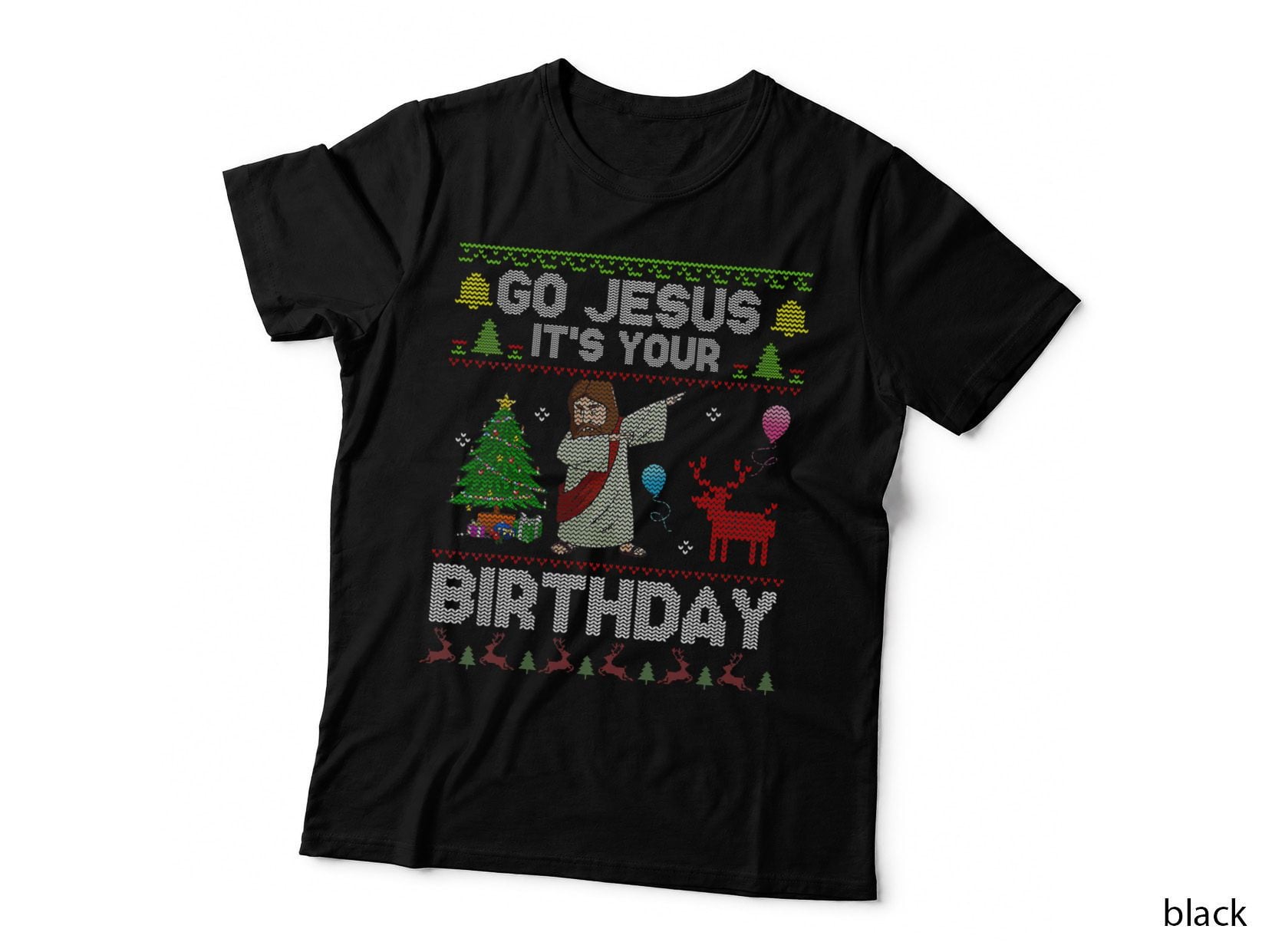 Dabbing Jesus Birthday T-Shirt, Religious Humor, Religious Humor Apparel