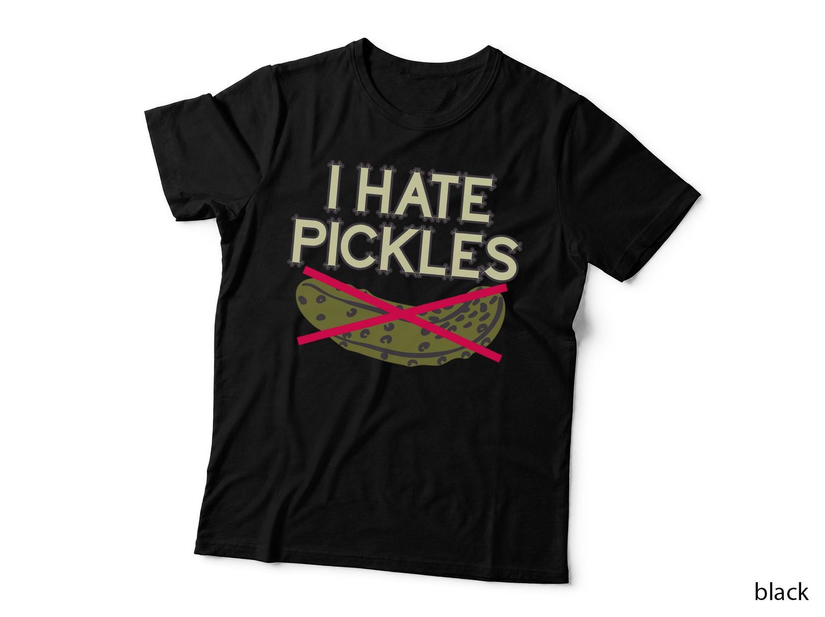 I Hate Pickles Anti Vegan Meatarian Relish Meatarian Veggie T-Shirt