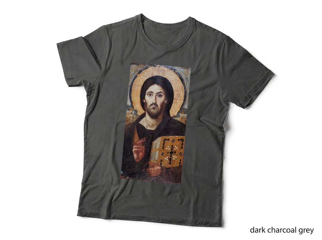 Jesus Christ Pantocrator Sinai Orthodox Christian Icon Gifts T-Shirt