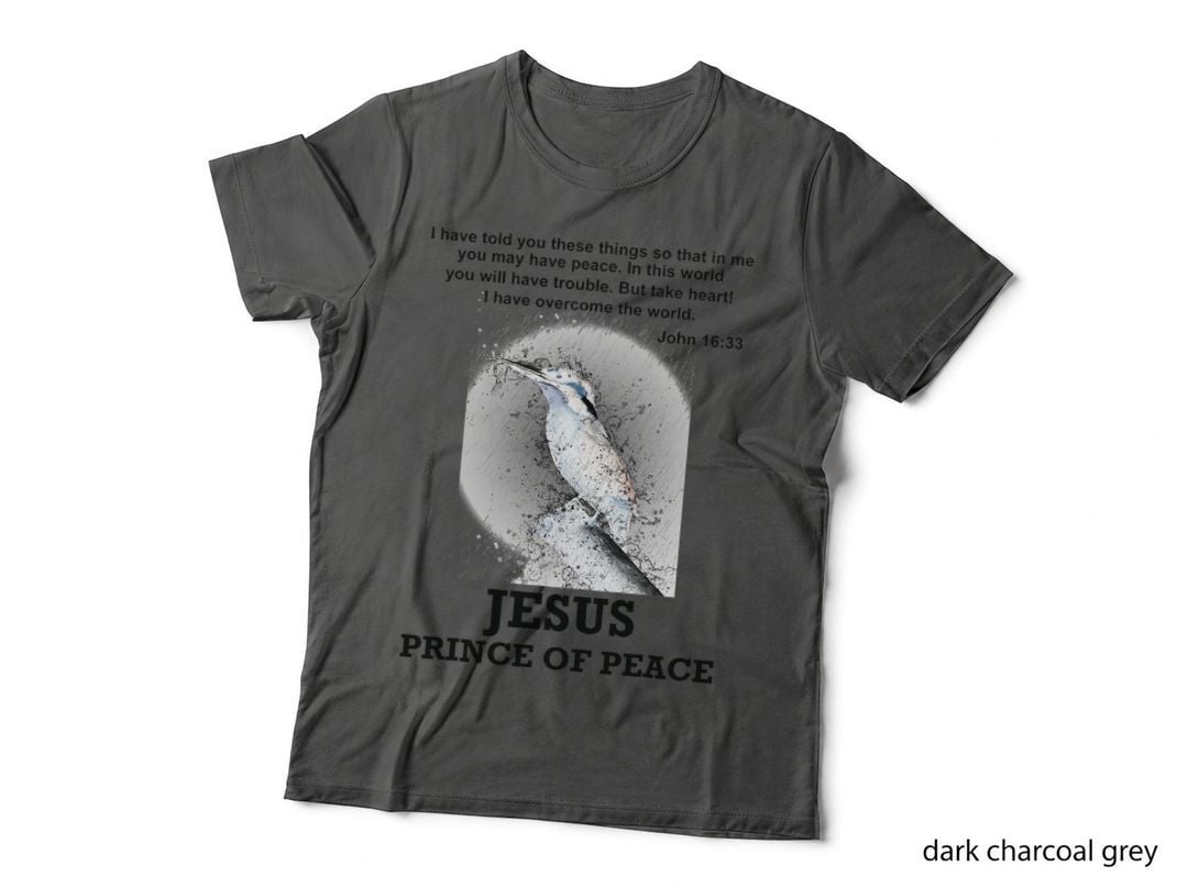 John 1633 Jesus Prince of Peace Bible Verse Christian T-Shirt