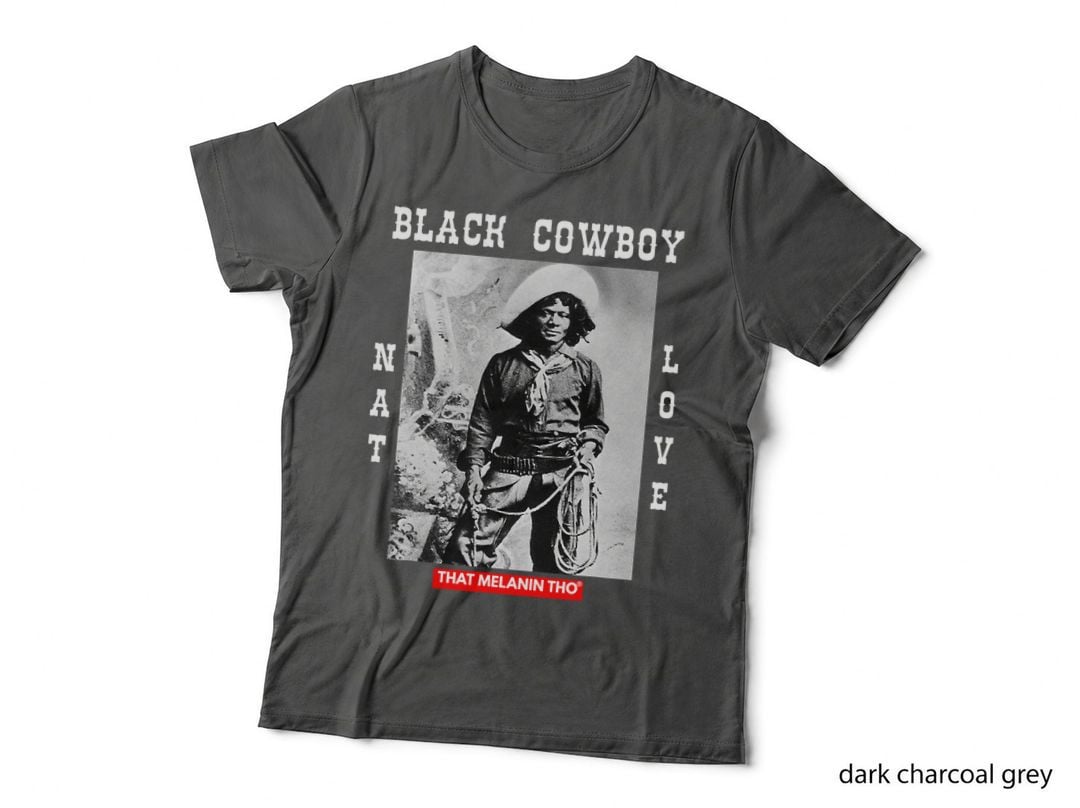 Nat Love Black Cowboy African American T-Shirt, Western Legend, History