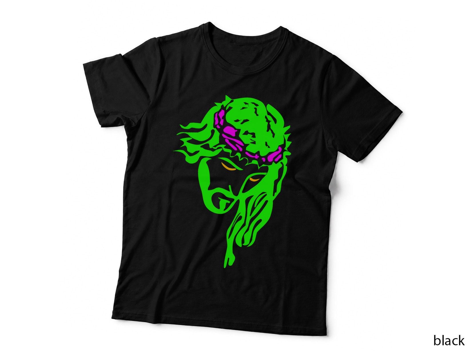 Neon Jesus T-Shirt Cool Christian Tees