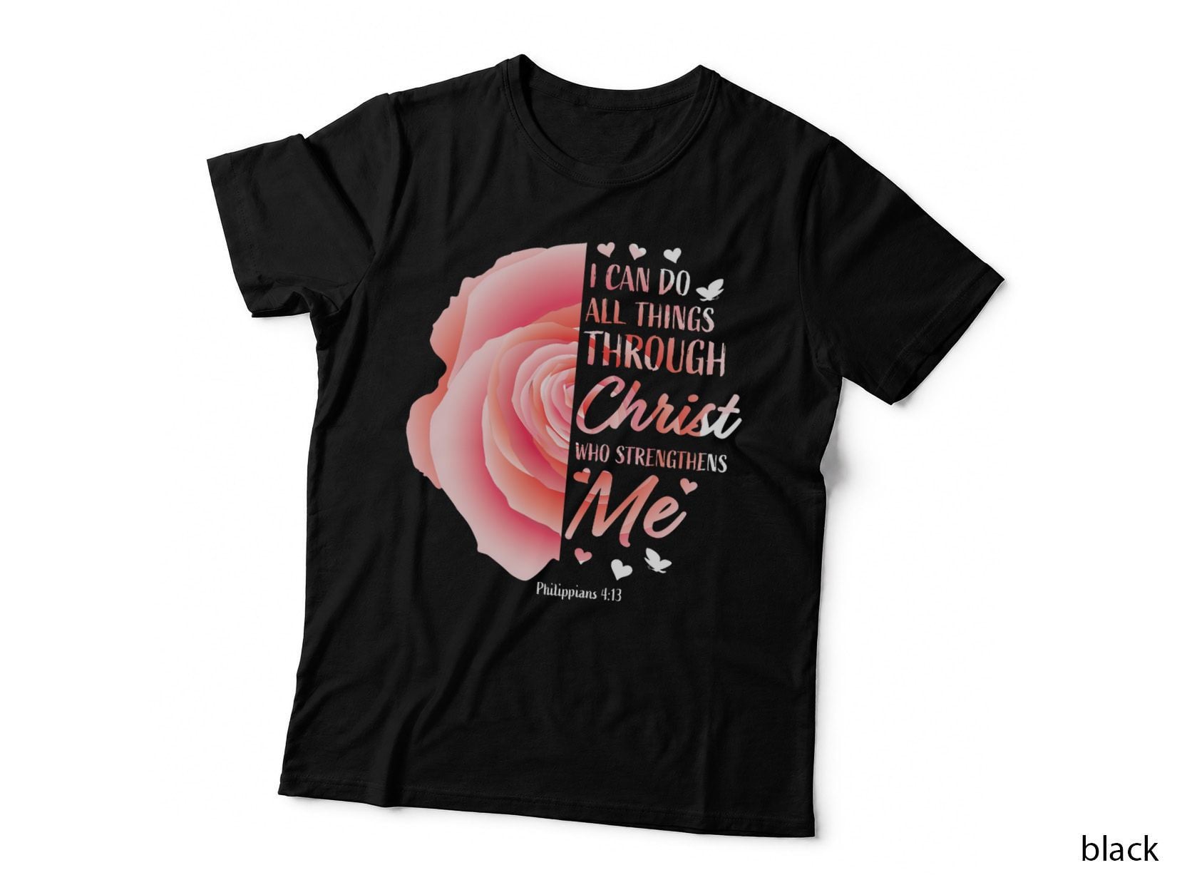 Philippians 413 Christian Bible Verse Religious Gifts Women T-Shirt