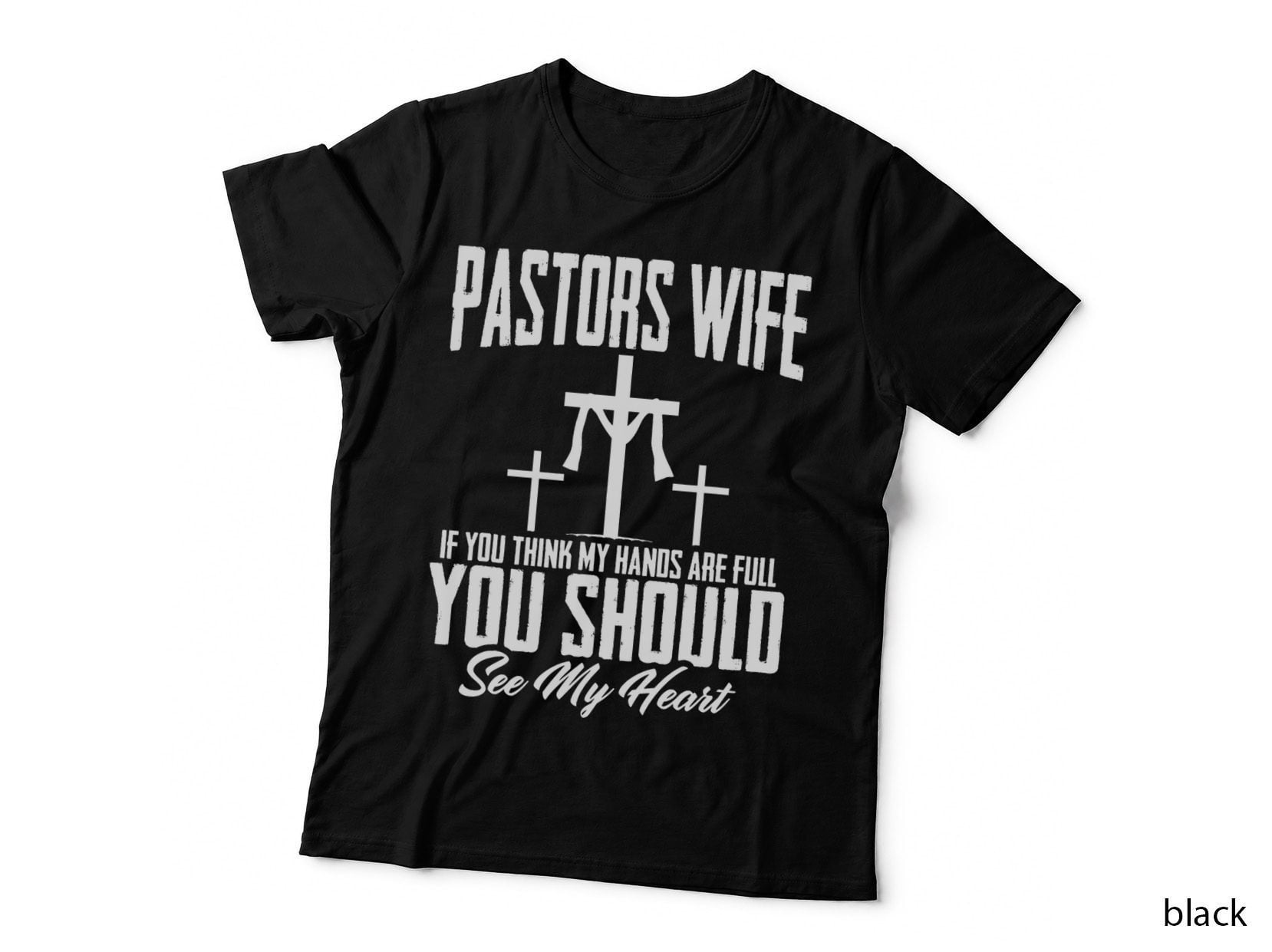 Preacher Pastor Wife's Hand Christian Sermonator Pastor T-Shirt