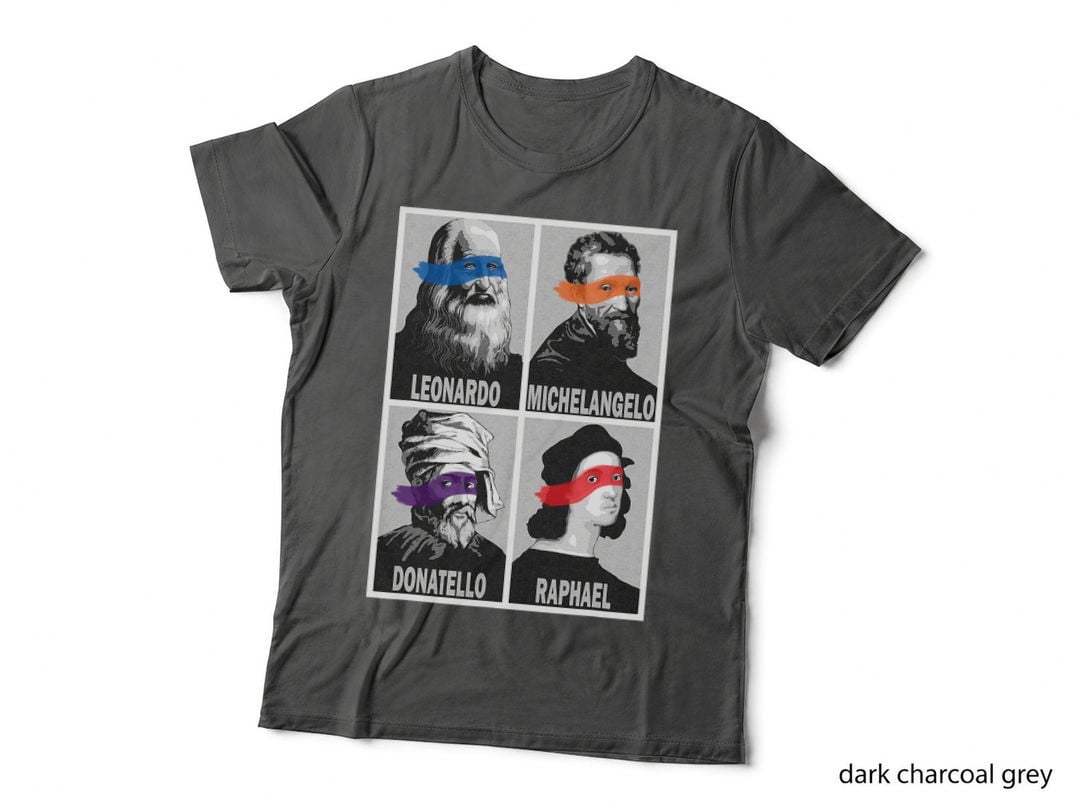Renaissance Artists as Ninjas Leonardo Michelangelo Donatello T-Shirt
