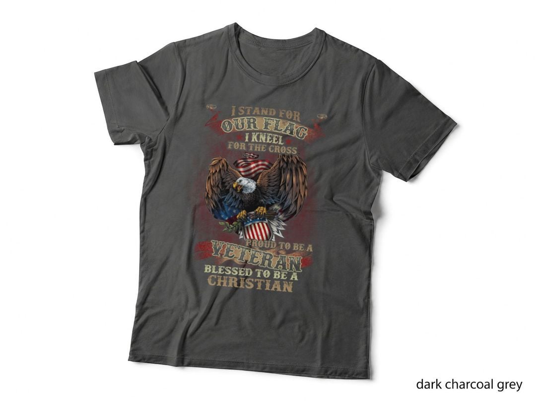 Veteran Christian T-Shirt, Patriotic Apparel, Christian Pride