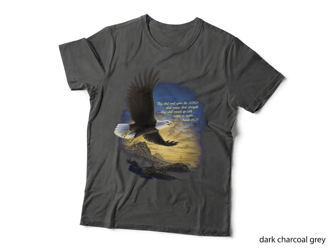 Wings as Eagles Isaiah 4031 T Shirt Christian, Religious Gift, Faith Based