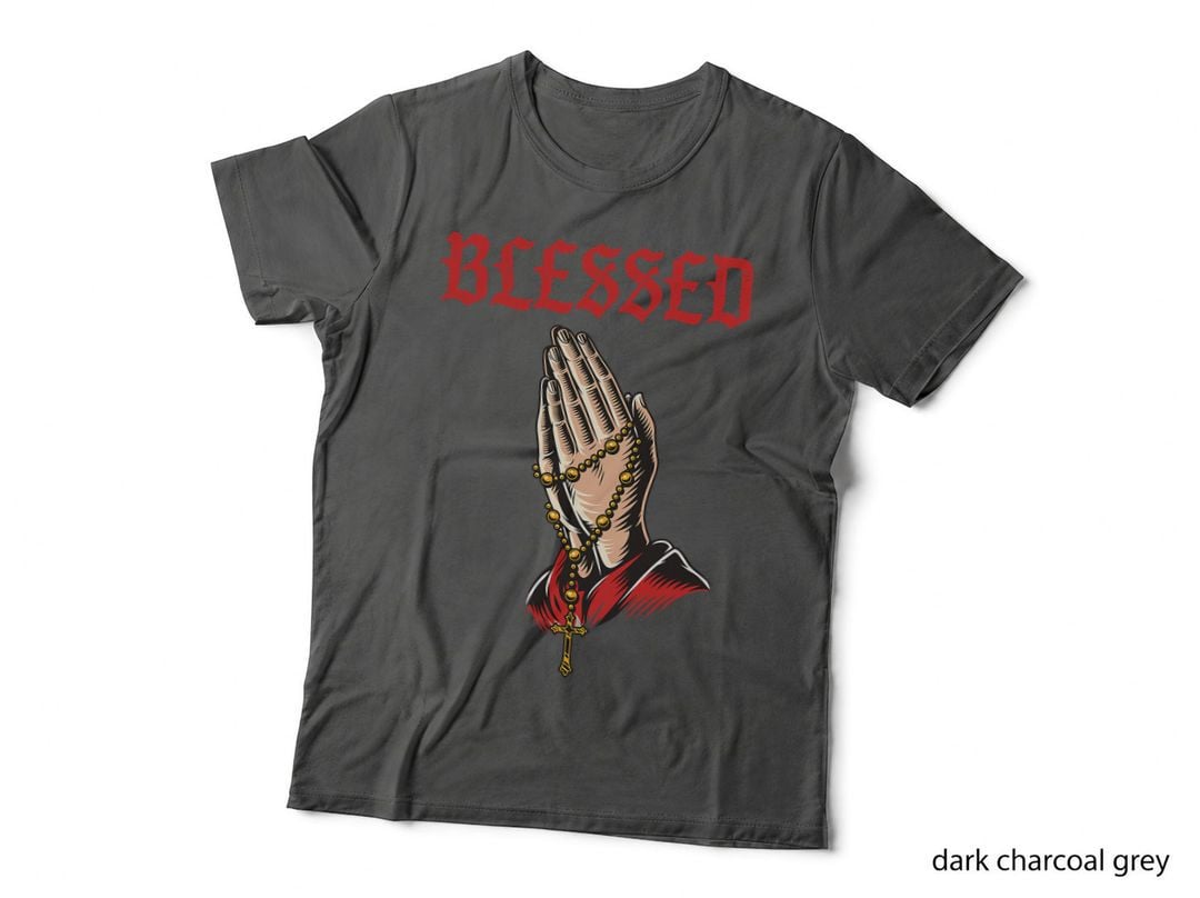 Blessing Blessed Bless God Religion Praying Hands Gift T-Shirt