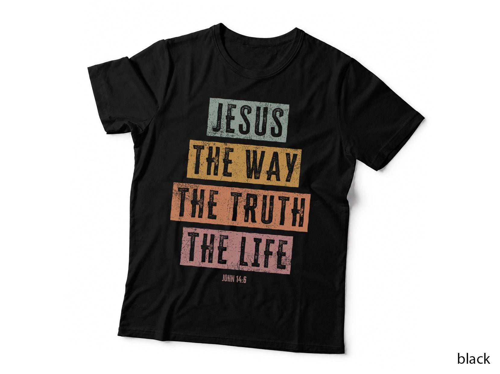 Christian T Women Men Kids Jesus the Way Truth Life T-Shirt