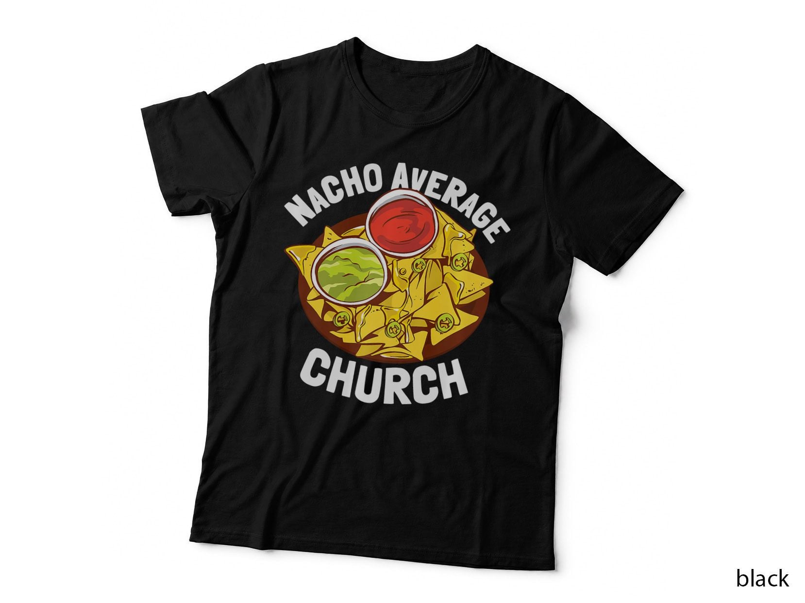 Funny Last Name Nacho Average Church Gift T-Shirt