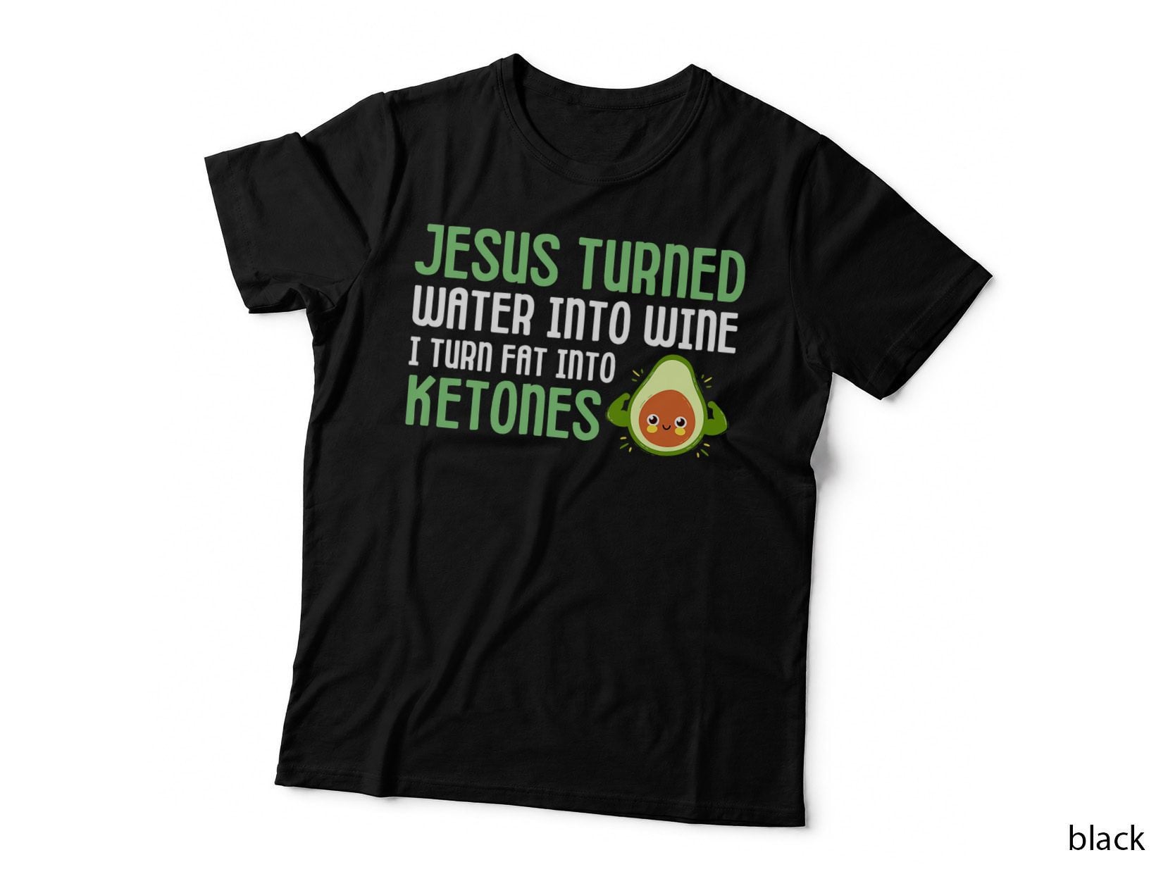 Keto Diet Low Carb High Fat Ketogenic Ketones Jesus Funny, Christian T-Shirt