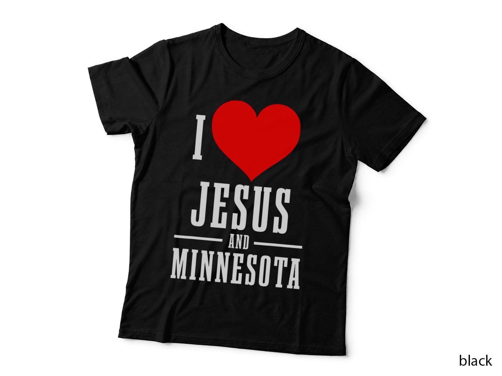 Minnesota I Love Jesus and Minnesota Christian T-Shirt